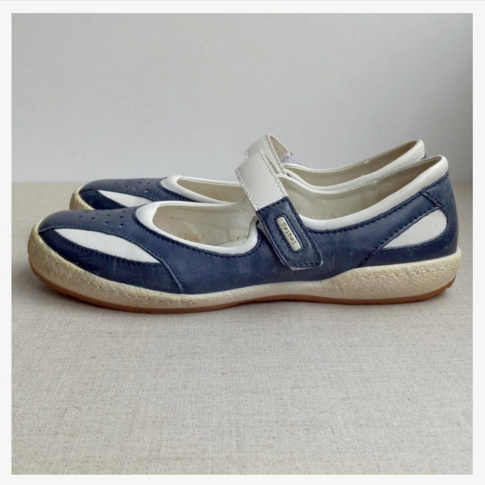 Josef Seibel Women EU 39 Blue Leather Mary Jane's